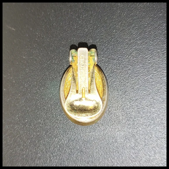 Vintage Christian Dior Single Clip-On Earring, Marked - Picture 5 of 6